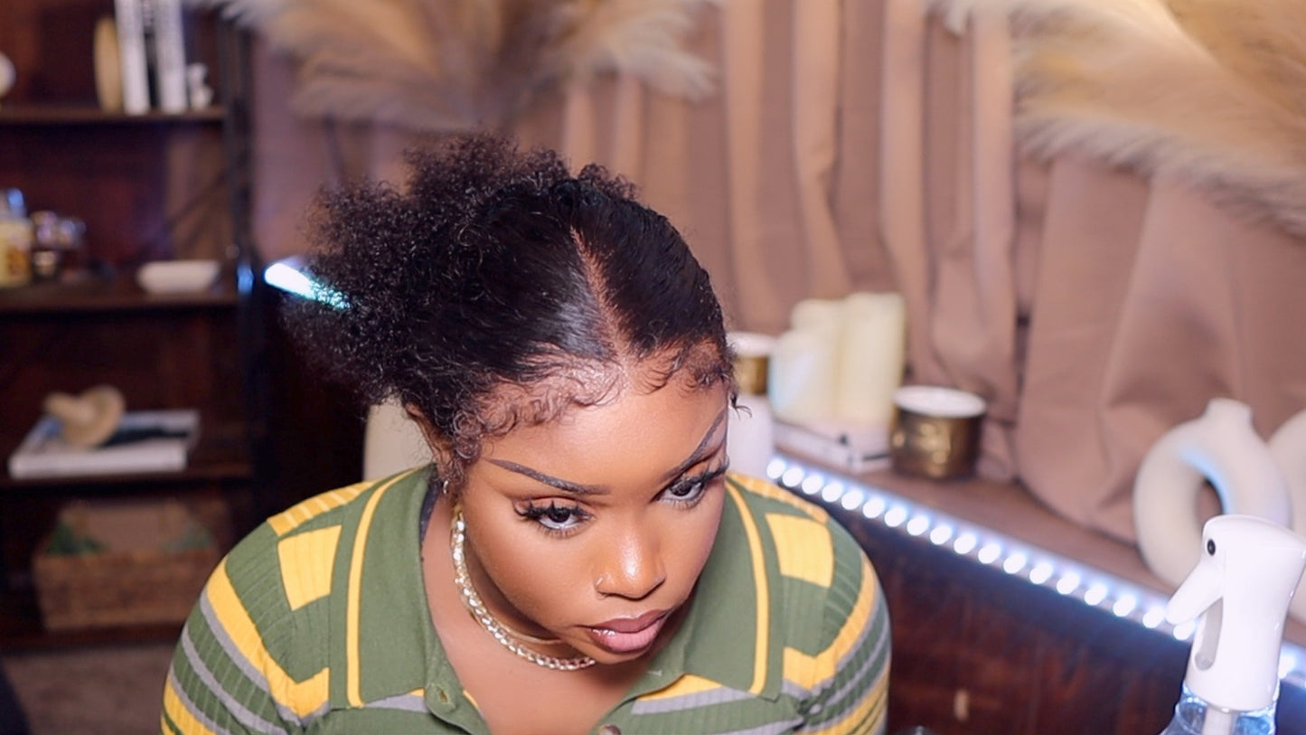 Unice Hair 13*6 Kinky Curly With 4c Edges Wig