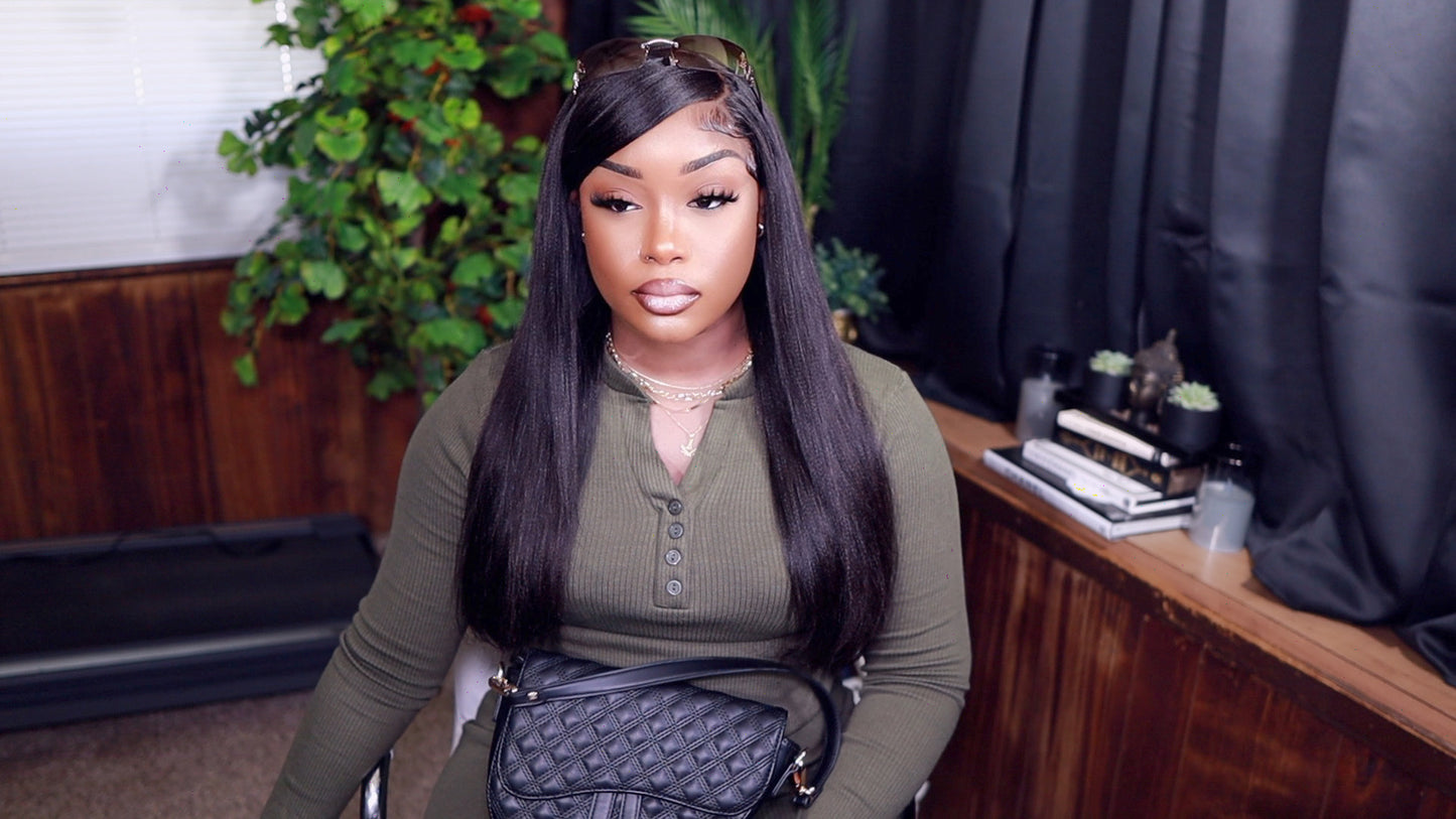 IDN Hair 13*4 Yaki Straight Wig