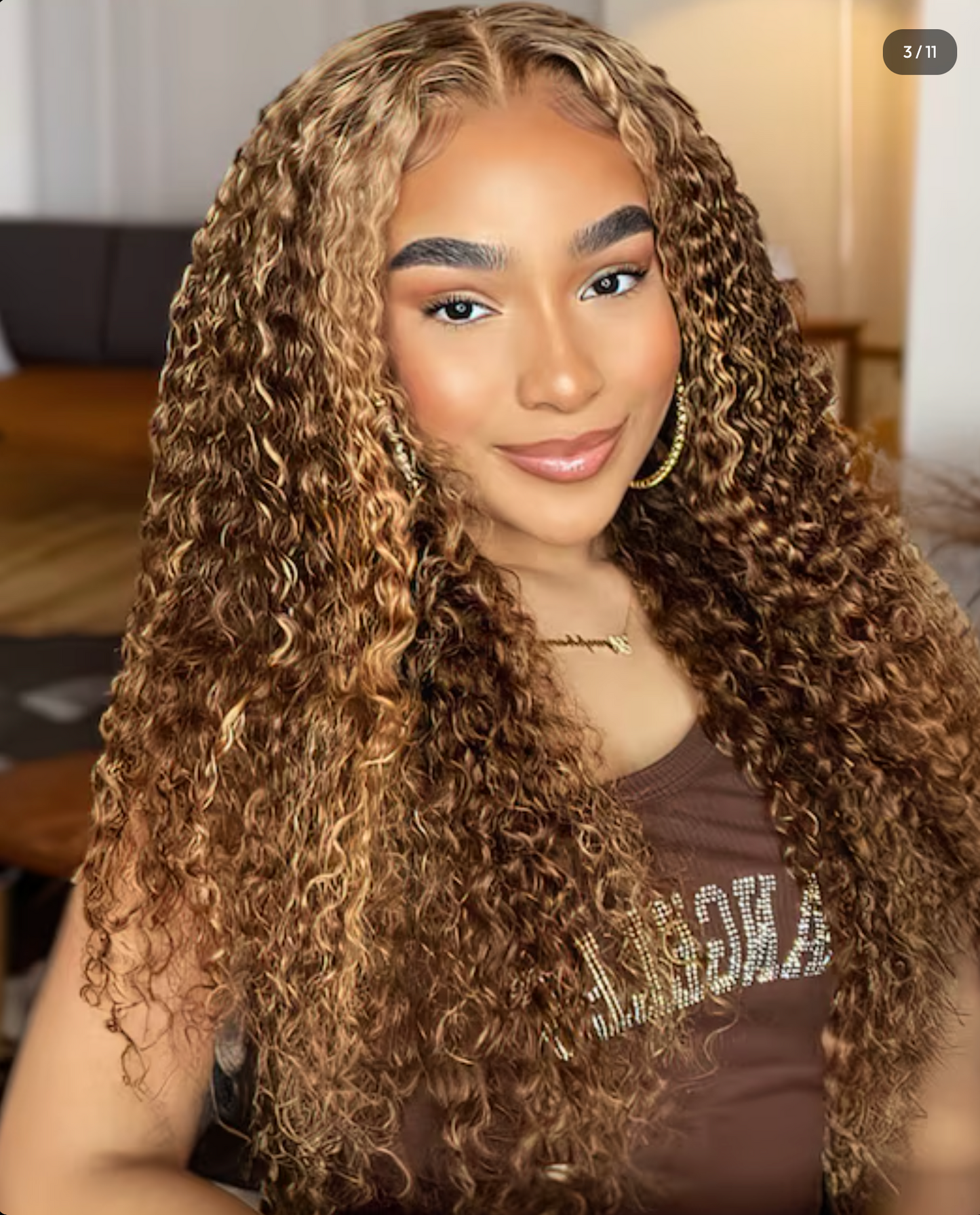 Unice Hair 13x4 Ombre Honey Curly Wig - Brand New