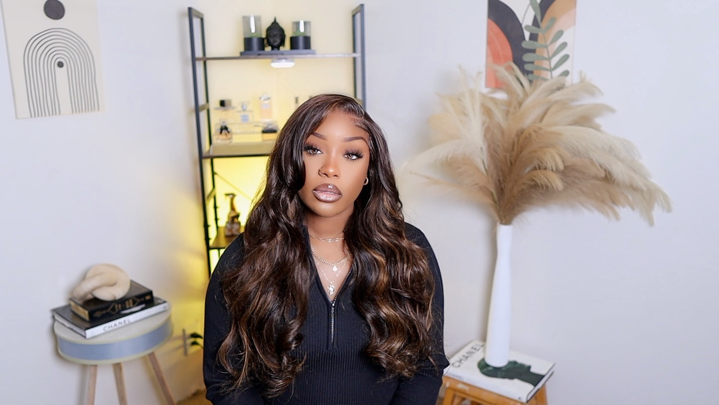 UNice Hair Espresso Brown 7x5 Closure Wig