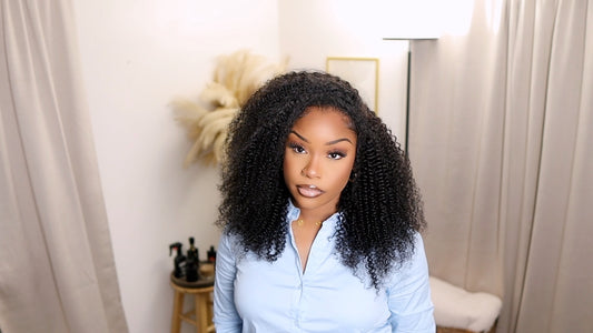 Nadula Kinky Curly Half Wig With 4c Blend Edges