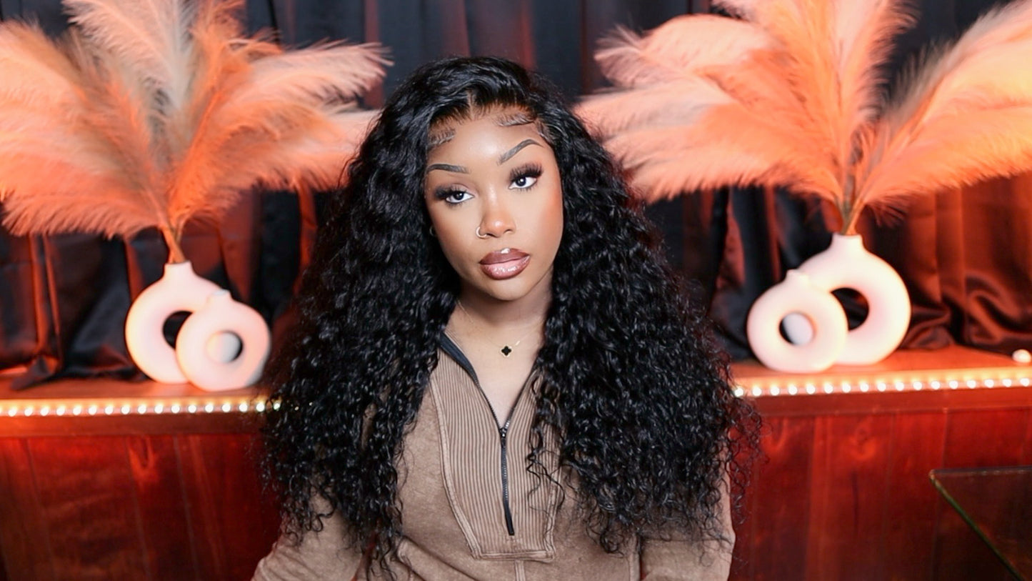 Klaiyi 7x5 Water Wave Closure Wig – Brand New