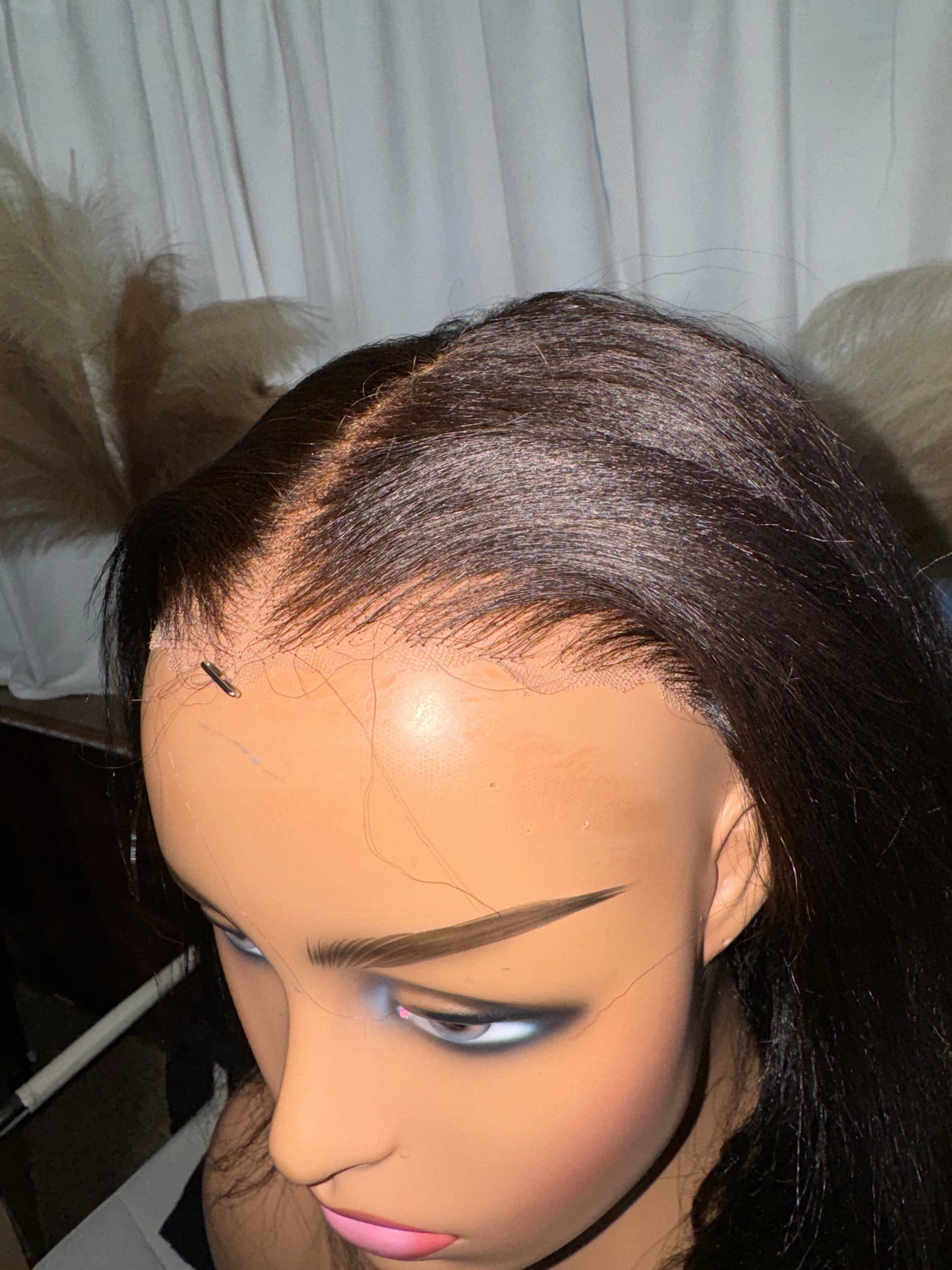 Klaiyi Hair 7x5 Glueless Closure Bob Wig *OVER PLUCKED*