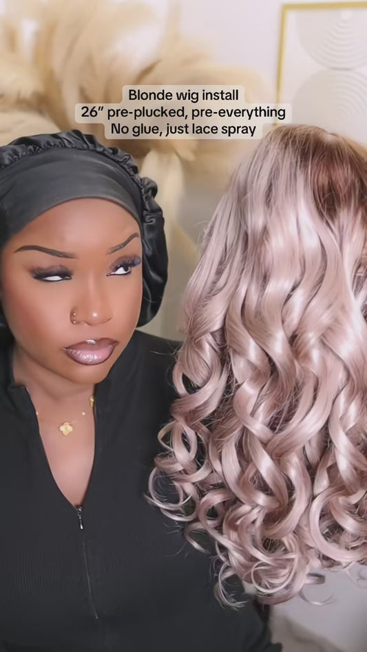 Megalook 20” Ombre Ash Blonde Wig – 13x6 ProAngle™ Lace Frontal